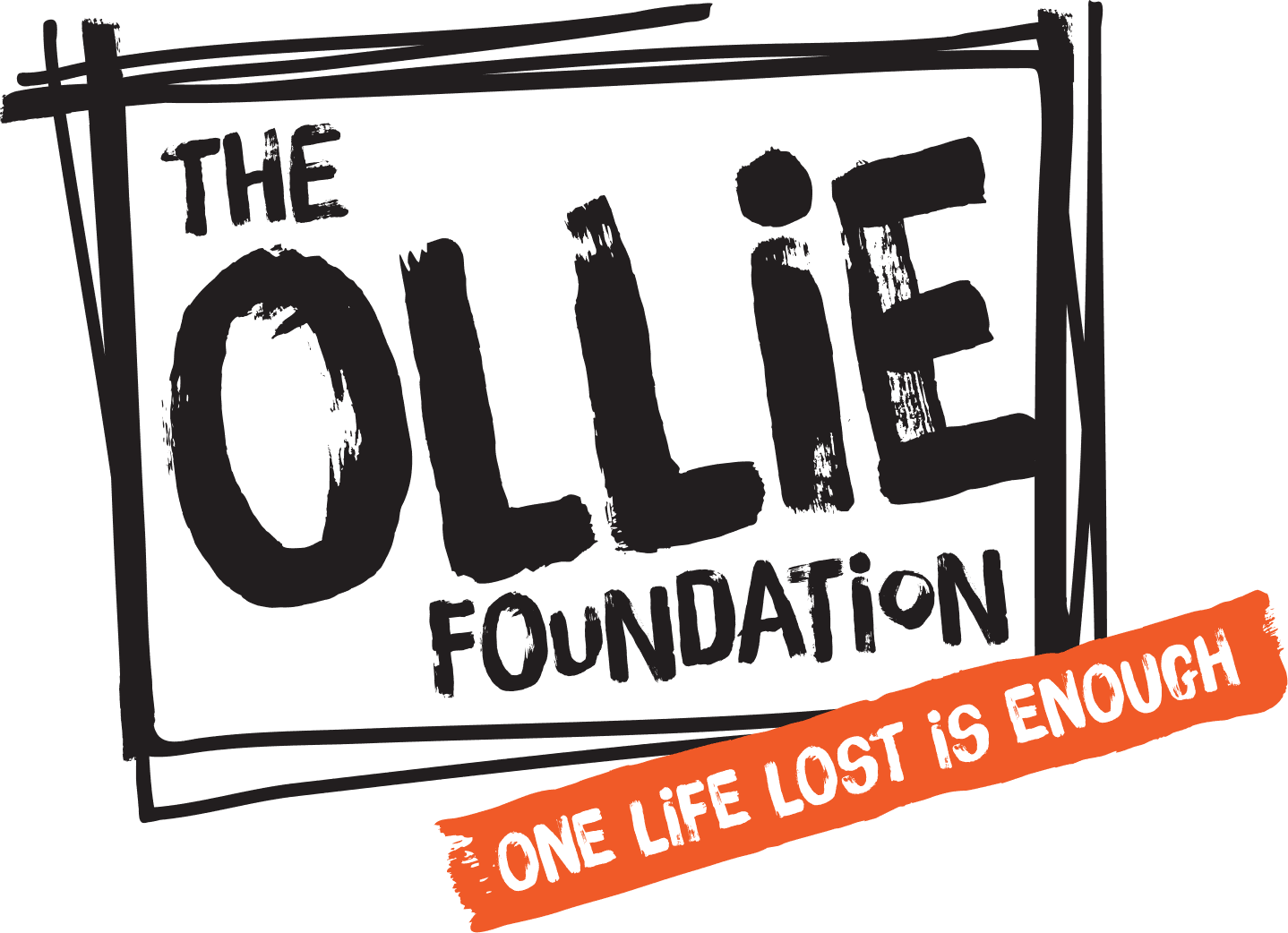 The OLLiE Foundation logo, with the strapline One life lost is enough